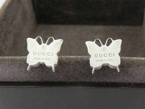 dupe gucci earrings|gucci sterling silver butterfly earrings.